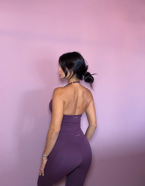 Plum tank top fit set
