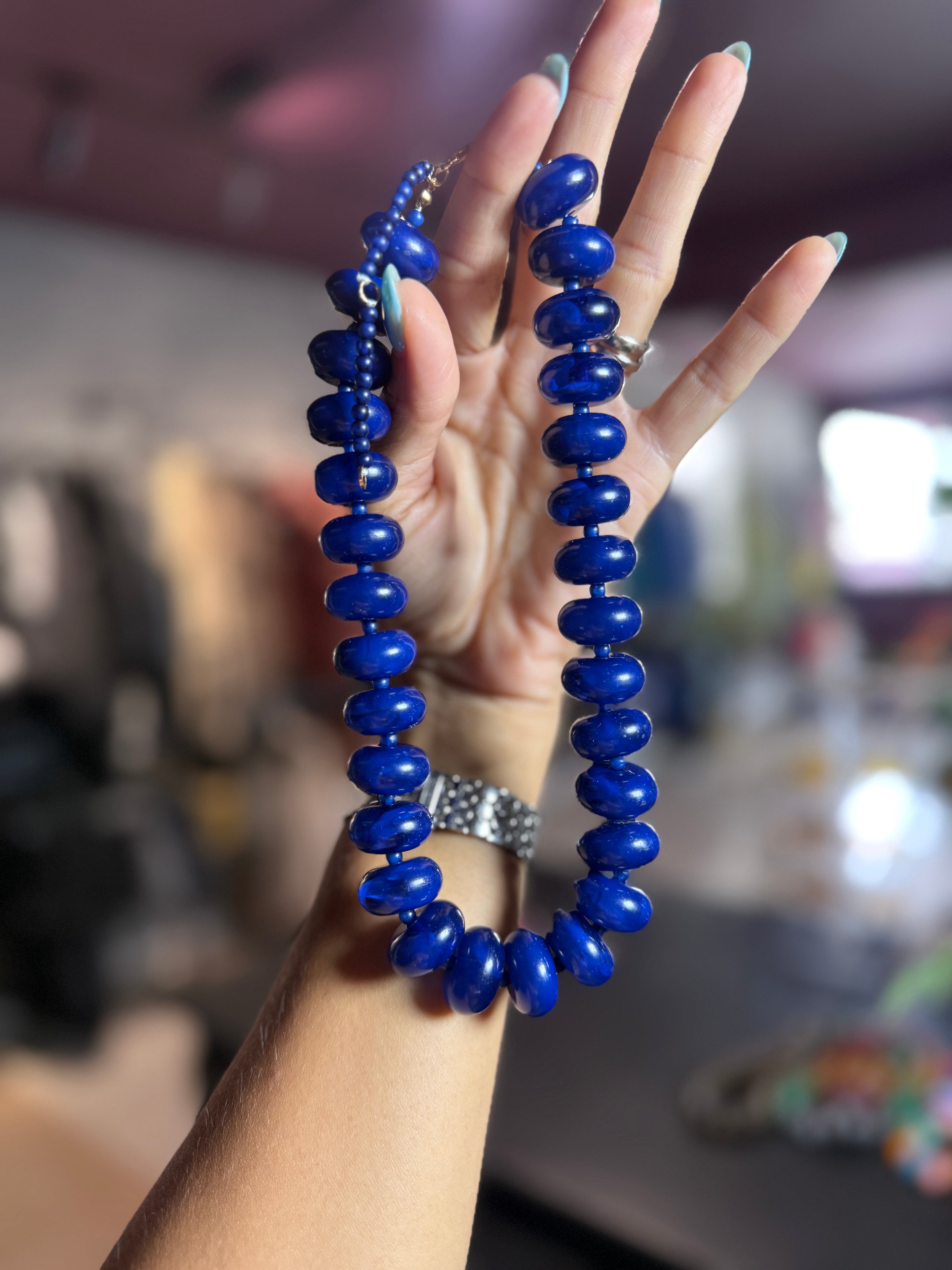 Moly Necklace - blue