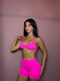 Neon pink fit set