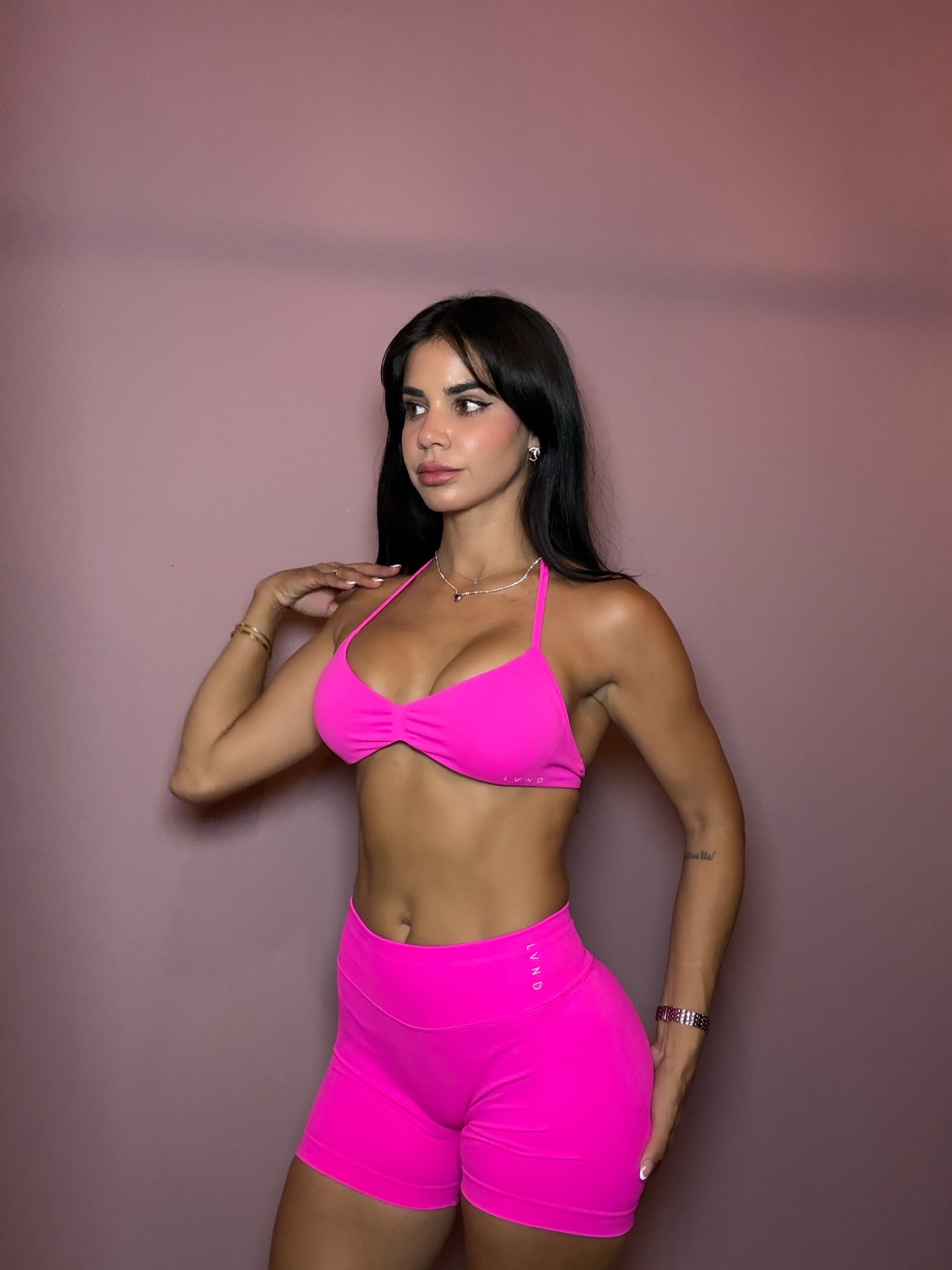 Neon pink fit set