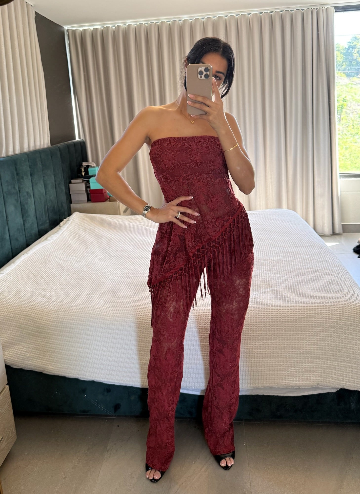Burgundy set