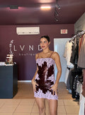 Eneiza Dress- pink combo