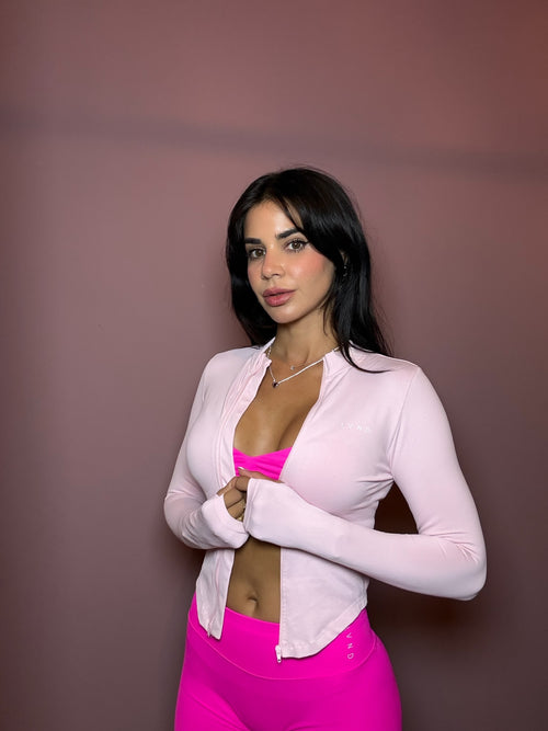 Baby pink fit jacket