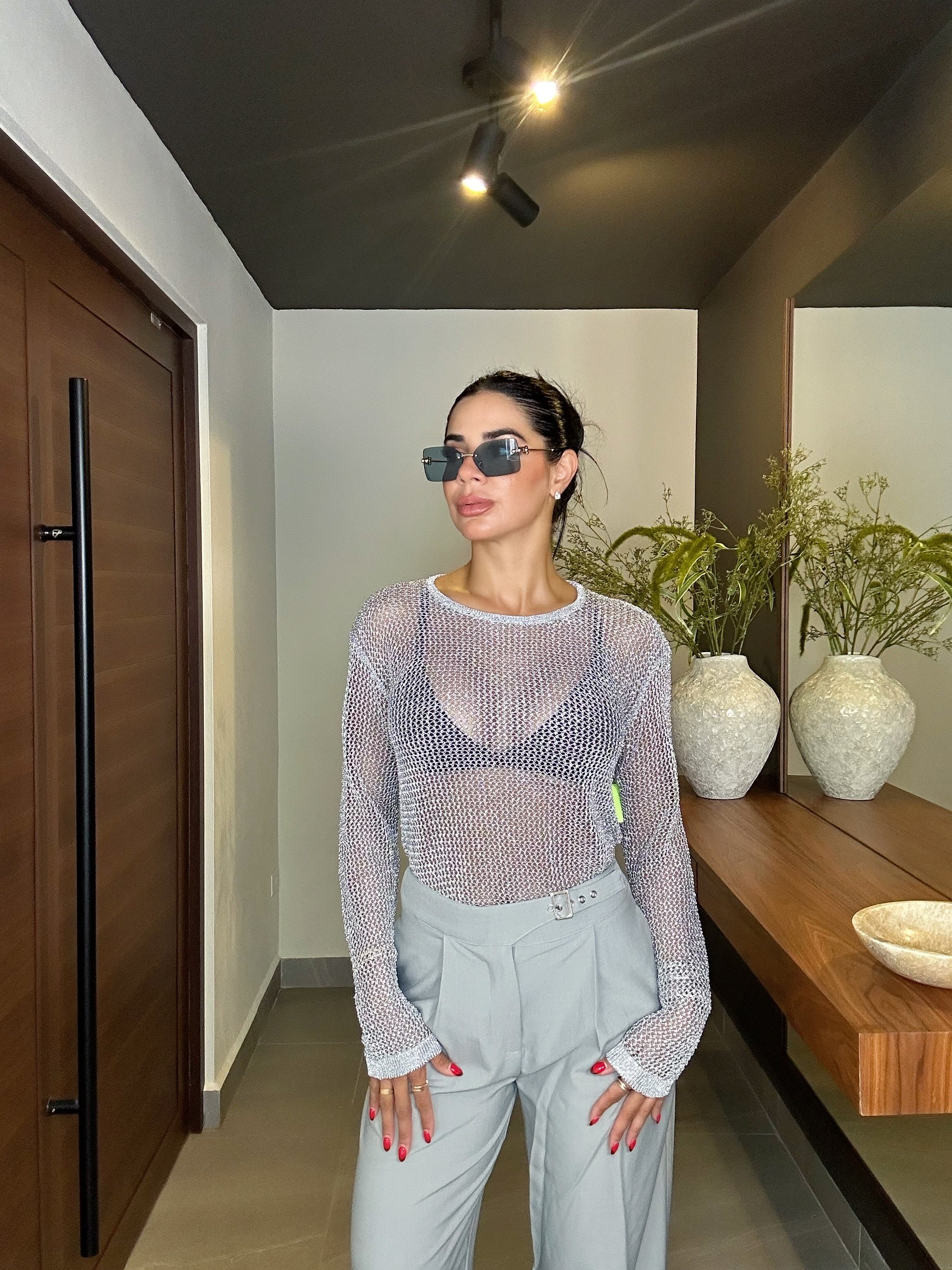 Louise Top - Silver