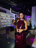 Isaura Burgundy Set