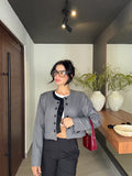 Contrast Suede Jacket