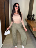 Olive Parachute pants