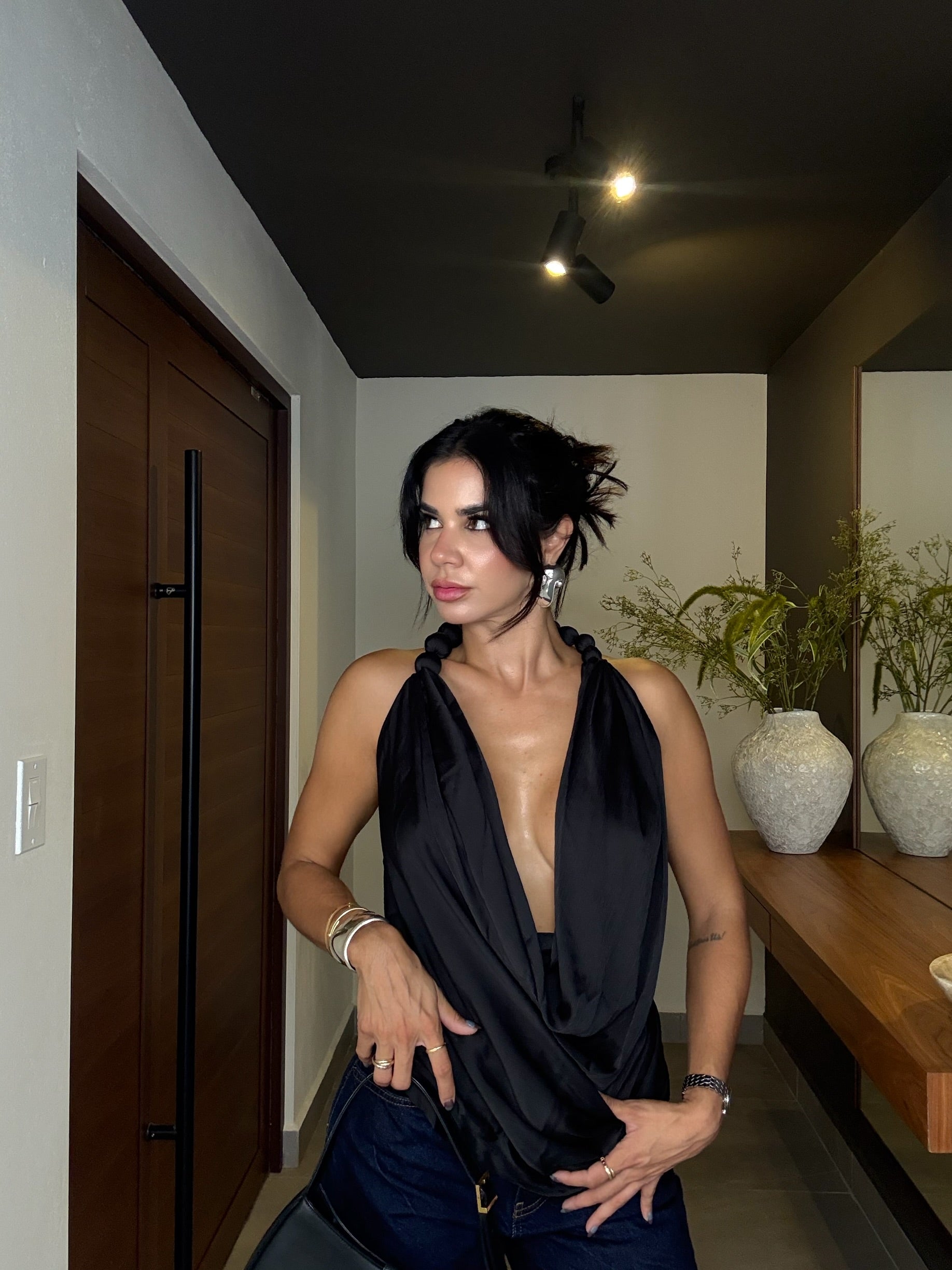 Leonela top - black