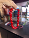 Moly necklace- red