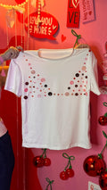 Pink Buttons Bra top