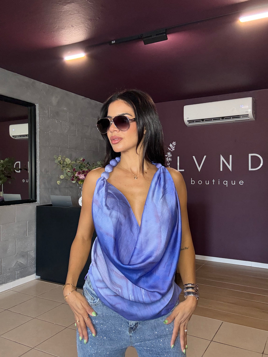 Elissa Top -purple