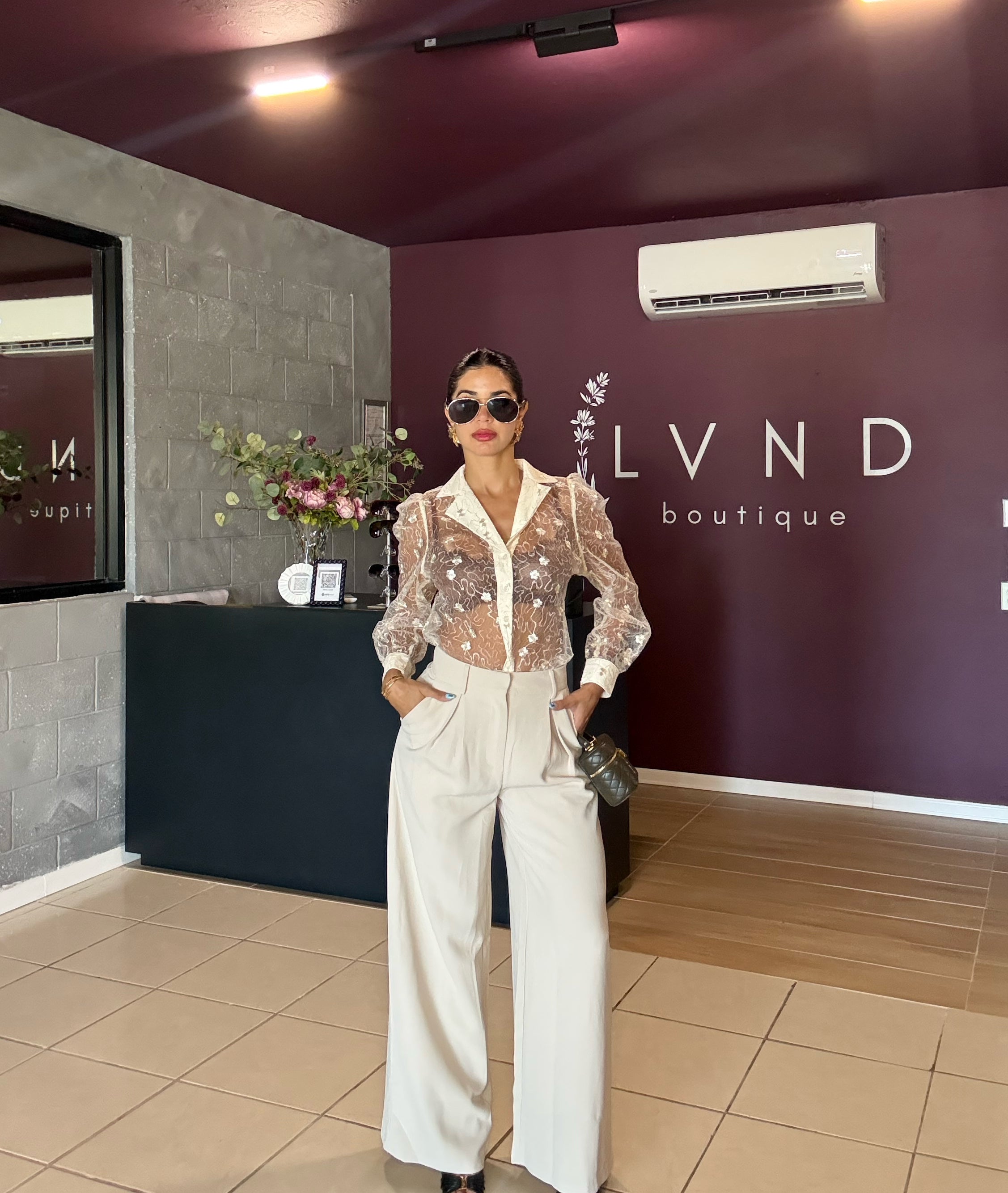 High waisted Trousers