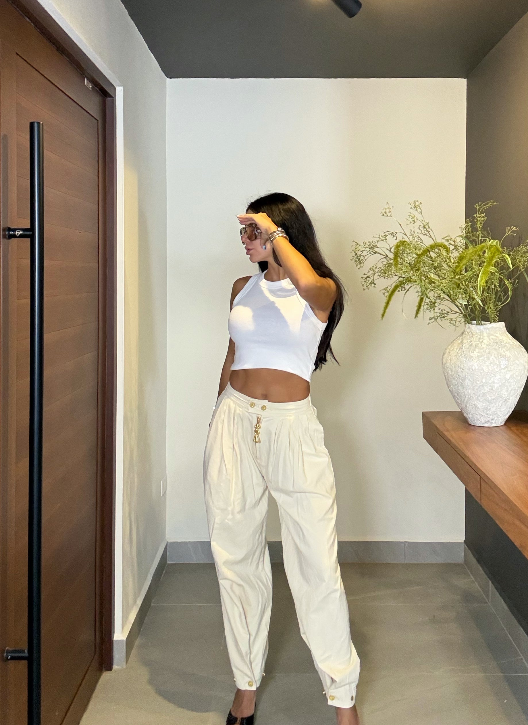 Dolce bubble jeans- ivory