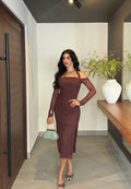 Siara Dress- Brown