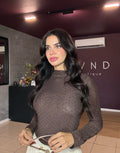 Jazmín Mesh Top- Brown