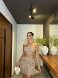 Zoila Dress- camel