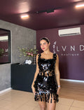 Leonora Sequins Set- black
