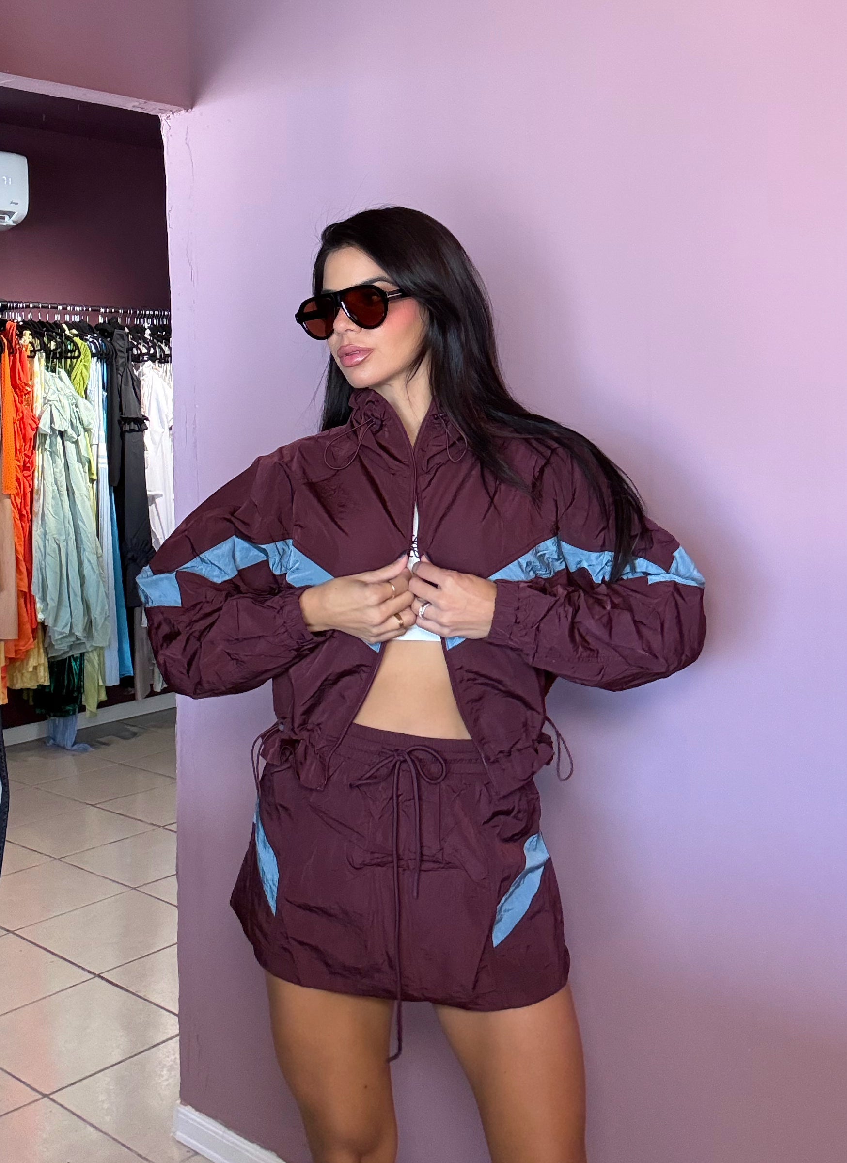 Color block sporty Set