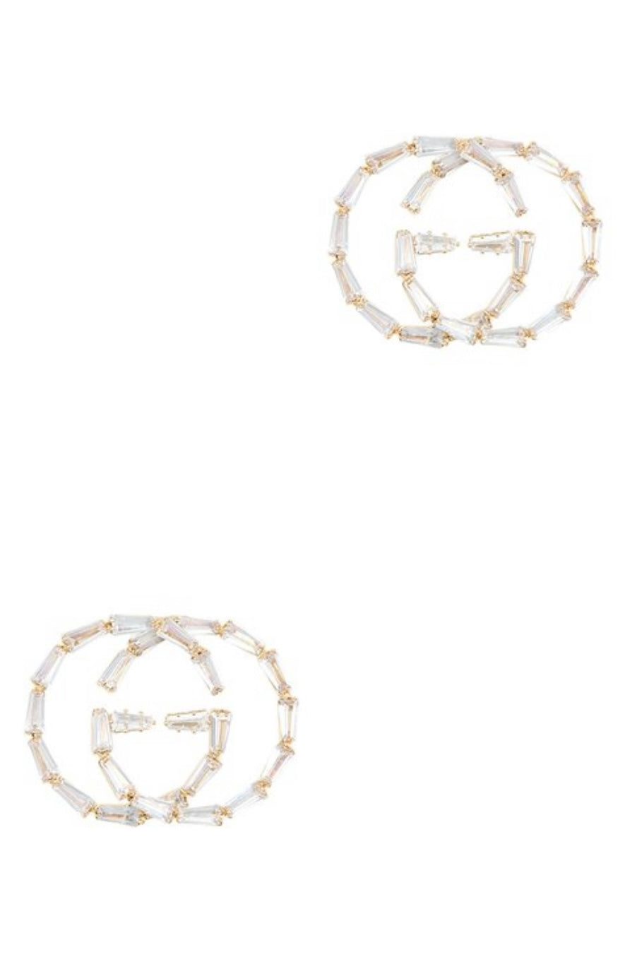 GG rhinestone earings